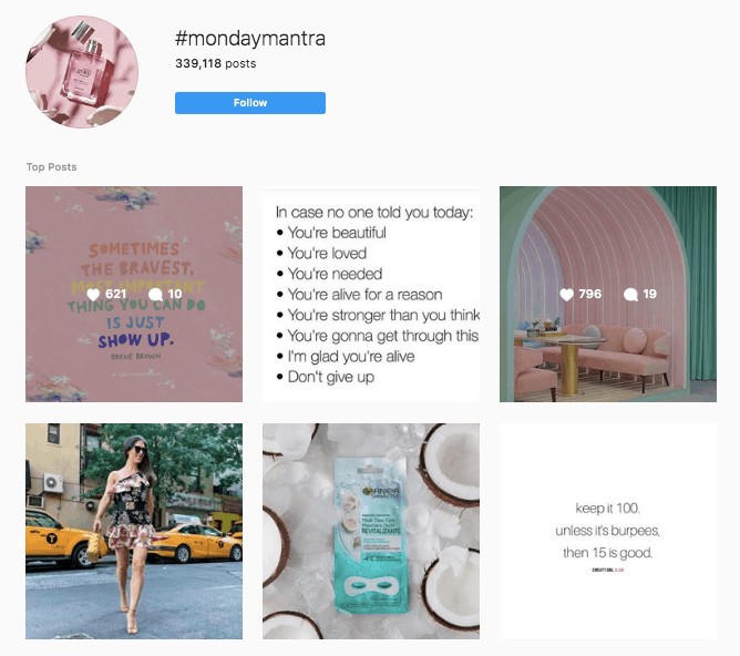 #mondaymantra top Instagram posts